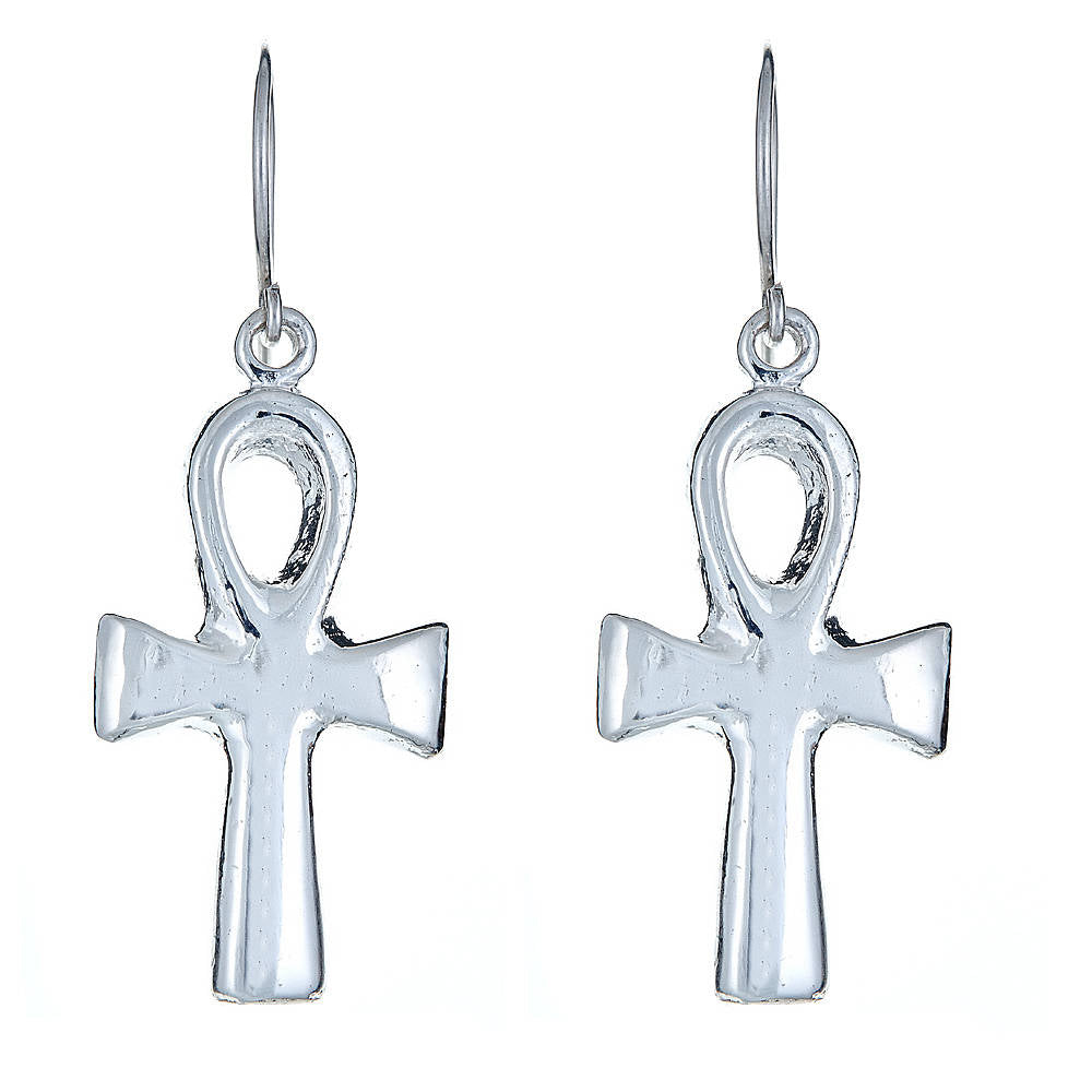 Ankh sales cross earrings