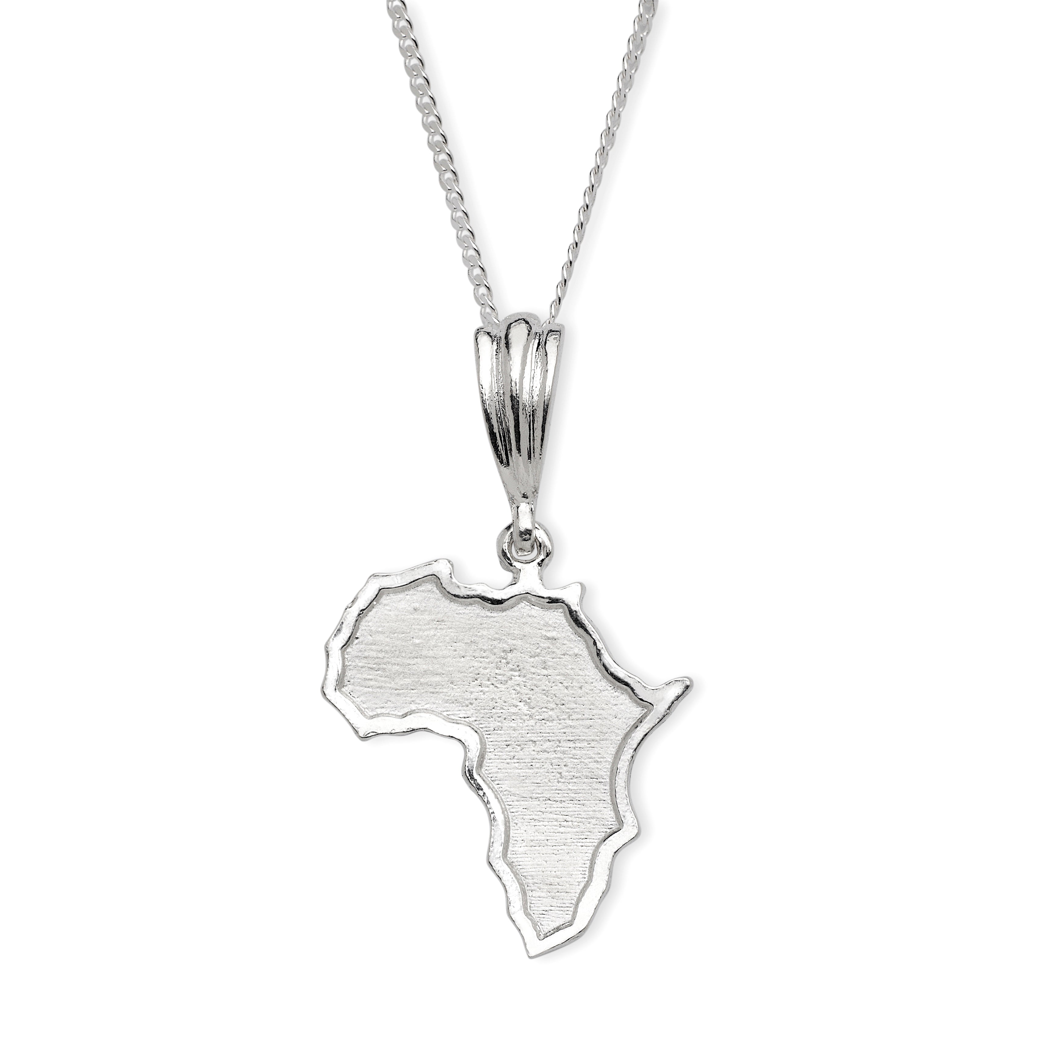 925 Sterling Silver Africa Pendant, African Jewelry for Birthday Gift  Textured Map of Africa Continent Necklace - Etsy
