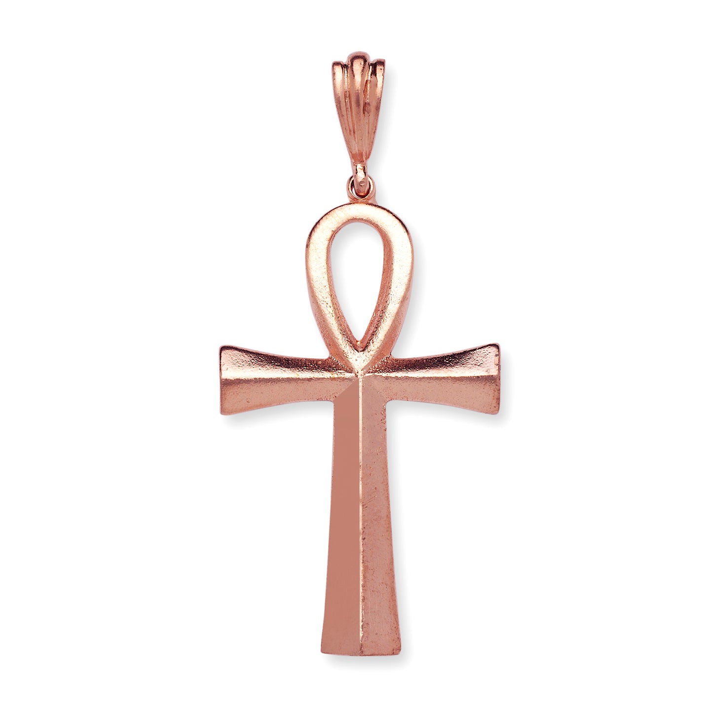 Real Pure Copper Large Smooth Ankh Pendant, Egyptian Symbol of Life Jewelry, Gift For Her Him