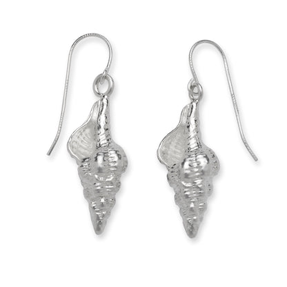 Conch Shell .925 Sterling Silver Earrings