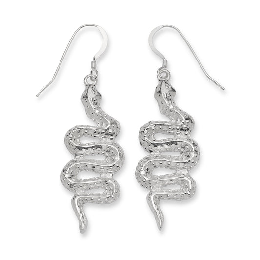 Snake 925 Sterling Silver Earrings