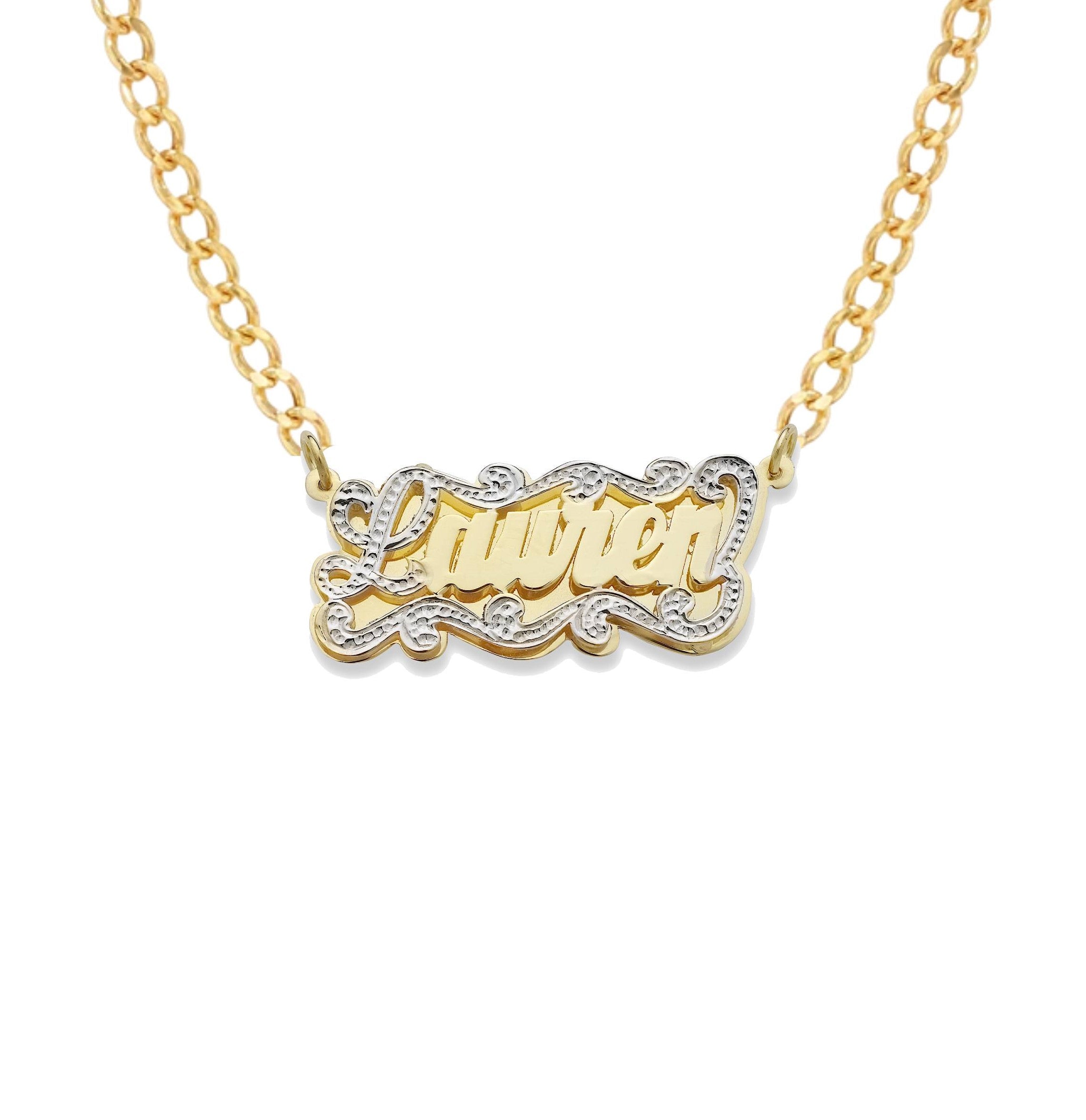 Nameplate on sale chain design