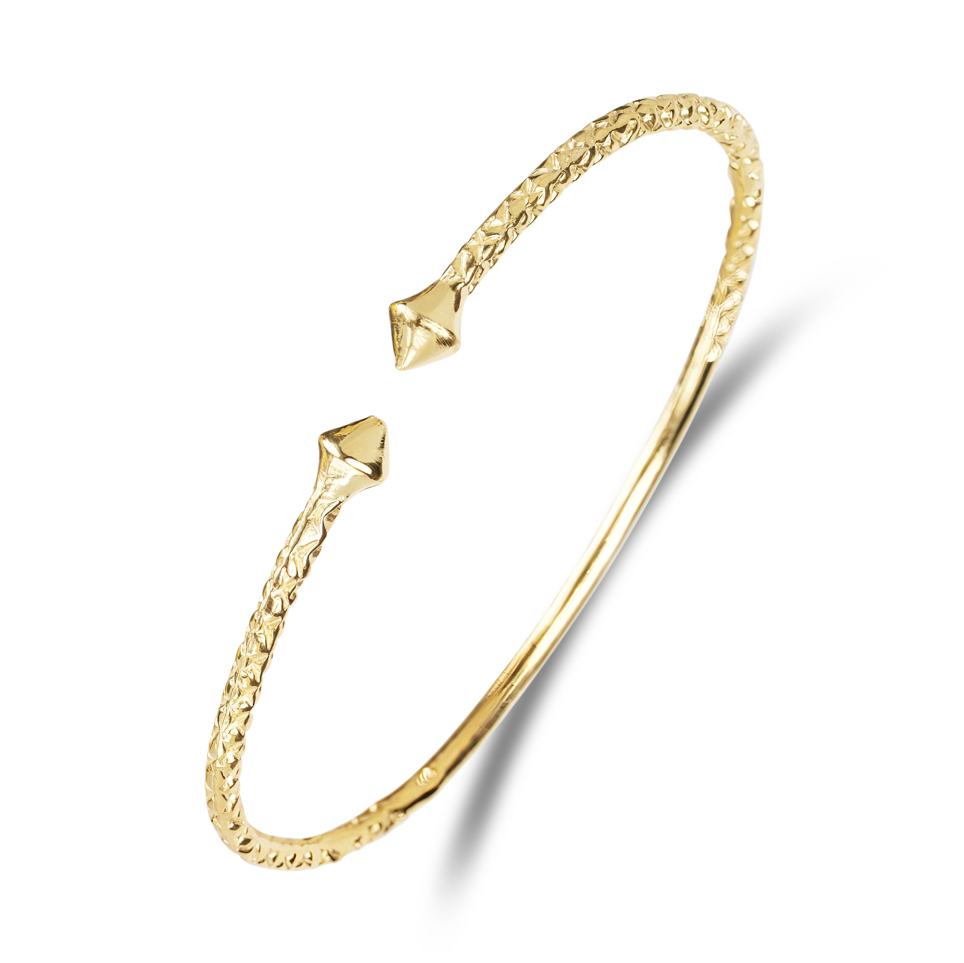 Buy 10k Yellow White Gold Bangle Bracelet,diamond Cut Bangle,two Tone Bangle,shiny  Bangle,lightweight Bangle, Gift for Her,mothers Day Gift Online in India -  Etsy