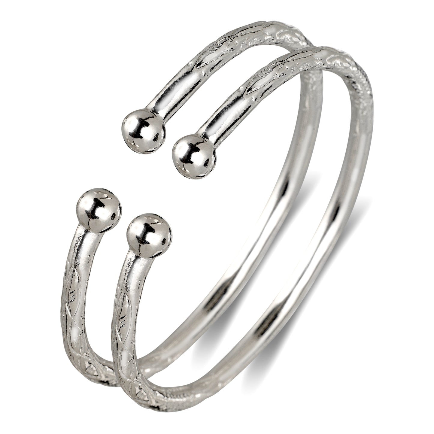 Better Jewelry Ball .925 Sterling Silver West Indian Bangles (65 g) (1 ...