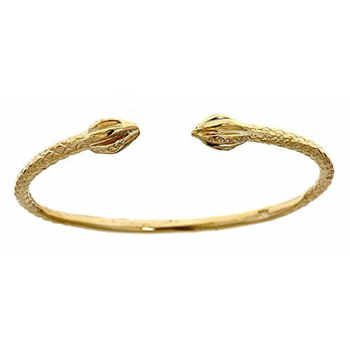 Better Jewelry 14K Yellow Gold BABY West Indian Bangle w. Bulb Ends